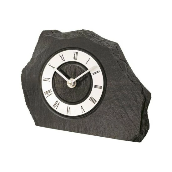 Bester Verkauf 🔔 AMS 1104 Tischuhr Quarz Silbern Schiefer Naturschiefer Schieferuhr 👏 3 Bester Verkauf 🔔 AMS 1104 Tischuhr Quarz Silbern Schiefer Naturschiefer Schieferuhr 👏