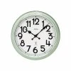 Budget 🤩 AMS 5510 Wanduhr Funk Funkwanduhr Analog Metall Mint-grün Retro Rund 👏
