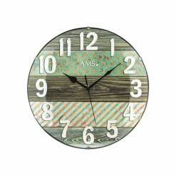 Neu 🛒 AMS 5556 Wanduhr Funk Funkwanduhr Analog Rund ❤️