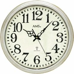 Großhandel 🎁 AMS 5559 Vintage-Look FunkwanduhrWanduhr 🔔