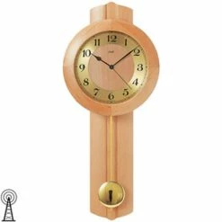 Aktion 🧨 AMS 5165/16 Wanduhr Mit Pendel Funk, Massivholz Erle, Mineralglas 🌟 -Günstiges Ams Geschäft unnamed file 144