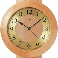 Aktion 🧨 AMS 5165/16 Wanduhr Mit Pendel Funk, Massivholz Erle, Mineralglas 🌟 -Günstiges Ams Geschäft unnamed file 146