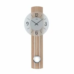 Coupon 🔔 AMS Quarz-Pendeluhr, Quarz-Pendelwerk, 23x60x7cm, 7274 👏