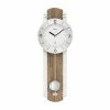 Brandneu 🔥 AMS 5292 Wanduhr Funk Funkwanduhr Mit Pendel Pendeluhr Holz Nussbaum Farben 🛒