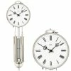 Bester Verkauf ✔️ AMS 342 Wanduhr Mit Pendel Mechanisch Silbern Frontreif Aus Messing Pendeluhr ✨