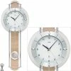 Brandneu 😍 AMS 5305 Wanduhr Funk Funkwanduhr Mit Pendel Pendeluhr Sonoma-Optik 🤩 -Günstiges Ams Geschäft unnamed file 210