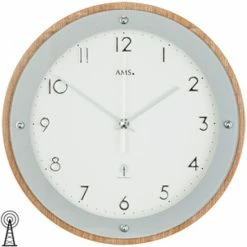 Brandneu 🌟 AMS Funk-Wanduhr, Funkwerk, D29x5cm, 5846 ⌛ -Günstiges Ams Geschäft unnamed file 265