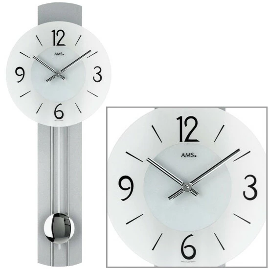 Am billigsten 😀 AMS Quarz-Pendeluhr, Quarzpendelwerk, 23x60x7cm, 7275 🎉 4 Am billigsten 😀 AMS Quarz-Pendeluhr, Quarzpendelwerk, 23x60x7cm, 7275 🎉 – Bild 2