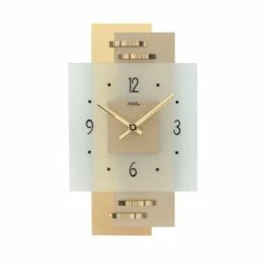Neu 🔔 AMS Quarz-Wanduhr, Quarzwerk, 22x36x5cm, 9241 💯
