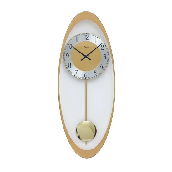 Budget 🥰 AMS Quarz-Pendeluhr, Quarz-Pendelwerk, 19x50x3cm, 7417 ✔️ 3 Budget 🥰 AMS Quarz-Pendeluhr, Quarz-Pendelwerk, 19x50x3cm, 7417 ✔️