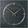 Brandneu 💯 AMS 9516 Wanduhr Quarz Schiefer Naturschiefer Schieferuhr Golden 🧨 -Günstiges Ams Geschäft unnamed file 296