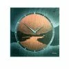 Billig 🔔 AMS 9513 Wanduhr Quarz Schiefer Naturschiefer Motiv Fjord Schieferuhr 🌟