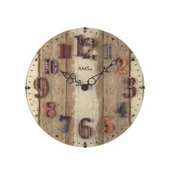 Bester Verkauf 🎁 AMS Quarz-Wanduhr, Quarzwerk, D30x4cm, 9423 🔔