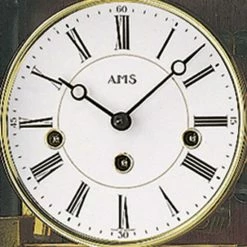 Aktion 😍 AMS 606/1 Regulateur Regulator Mit Pendel Holz Nussbaum Farben Pendeluhr 👍