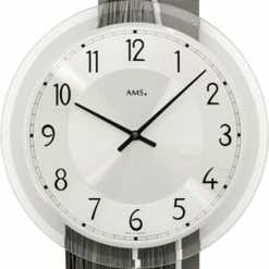 Billig 🔔 AMS 7458 Wanduhr Quarz Mit Pendel Silbern Holz Grau Pendeluhr Fossilstruktur 👍 7 Billig 🔔 AMS 7458 Wanduhr Quarz Mit Pendel Silbern Holz Grau Pendeluhr Fossilstruktur 👍 -Günstiges Ams Geschäft unnamed file 401