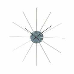 Coupon 👍 AMS 9596 Wanduhr Quarz Analog Grau Mit Aluminium Kombiniert 😀