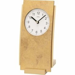 Rabatt 🎉 AMS 1150 Tischuhr Quarz Analog Antik-Optik Mit Aluminium Messing Farben 🤩