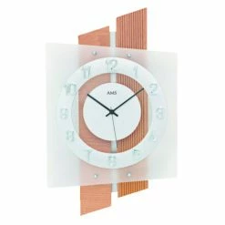Billig 🛒 AMS 5530 Wanduhr Funk Funkwanduhr Analog Holz Buche Mit Glas ✨ -Günstiges Ams Geschäft unnamed file 408