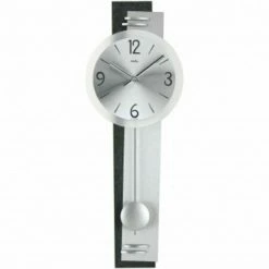 Schlussverkauf 🤩 AMS 7255 Wanduhr Quarz Mit Pendel Pendeluhr Mit Schiefer Optik Und Aluminium 🧨 -Günstiges Ams Geschäft unnamed file 440