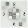 Coupon 🎉 AMS 9276 Wanduhr Quarz Analog Eckig In Stein Optik Mit Natursteinen Und Glas 👍