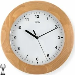 Schlussverkauf 🔥 AMS Funk-Wanduhr, Funkwerk, D31x5cm, 5904/18 🎉