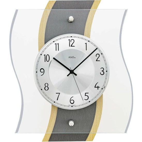 Coupon ⭐ AMS 5569 Funkwanduhr Wanduhr Gehäuse Aus Holz Mit Brauner Stein-Auflage 🔥 3 Coupon ⭐ AMS 5569 Funkwanduhr Wanduhr Gehäuse Aus Holz Mit Brauner Stein-Auflage 🔥