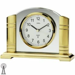 Angebote 😀 AMS 5143 Tischuhr Funk Golden Metall Mit Glas Funktischuhr 🔥 -Günstiges Ams Geschäft unnamed file 462