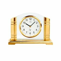 Angebote 😀 AMS 5143 Tischuhr Funk Golden Metall Mit Glas Funktischuhr 🔥 -Günstiges Ams Geschäft unnamed file 463