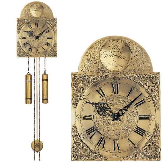 Aktion 🤩 AMS 539 Wanduhr Mit Pendel Mechanisch Messing Altmessing Pendeluhr Antik 👍 5 Aktion 🤩 AMS 539 Wanduhr Mit Pendel Mechanisch Messing Altmessing Pendeluhr Antik 👍 – Bild 3