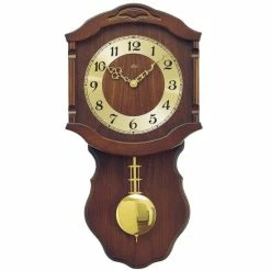 Coupon ⌛ AMS Wanduhr 964/1 Quarz Mit Pendel Holzgehäuse Nussbaumfarben Lackiert 🔔 -Günstiges Ams Geschäft unnamed file 489