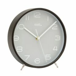 Bestes Angebot ✨ AMS 5120 Mineralglas, Arabische Ziffern Funktischuhr, 22 X 22 CmTischuhr 🎁