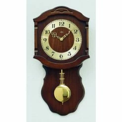 Coupon ⌛ AMS Wanduhr 964/1 Quarz Mit Pendel Holzgehäuse Nussbaumfarben Lackiert 🔔 -Günstiges Ams Geschäft unnamed file 490
