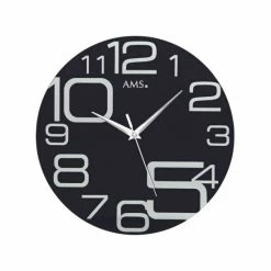 Neu 👏 AMS Quarz-Wanduhr, Quarzwerk, D40x3cm, 9461 🌟