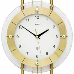 Bester Verkauf ❤️ AMS Funk-Pendeluhr, Funkpendelwerk, 24x68x7cm, 5257 😉 -Günstiges Ams Geschäft unnamed file 5