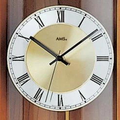 Neu 👏 AMS 5080/9 Wanduhr Funk Funkwanduhr Mit Pendel Holz Kirschbaum Farben Pendeluhr 😀 -Günstiges Ams Geschäft unnamed file 583