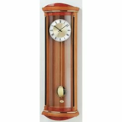 Neu 👏 AMS 5080/9 Wanduhr Funk Funkwanduhr Mit Pendel Holz Kirschbaum Farben Pendeluhr 😀 -Günstiges Ams Geschäft unnamed file 585