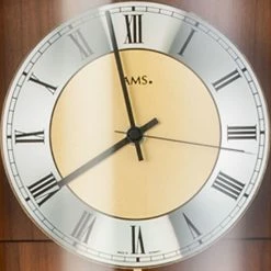 Neu 👏 AMS 5080/9 Wanduhr Funk Funkwanduhr Mit Pendel Holz Kirschbaum Farben Pendeluhr 😀 -Günstiges Ams Geschäft unnamed file 587