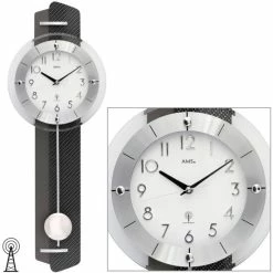 Angebote ✨ AMS Funk-Pendeluhr, Funkpendelwerk, 25x70x7cm, 5264 🤩 -Günstiges Ams Geschäft unnamed file 597