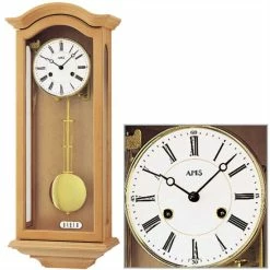 Bester Verkauf ⭐ AMS 696/16 Regulateur Regulator Mit Pendel Holz Erle Massiv Pendeluhr 🧨