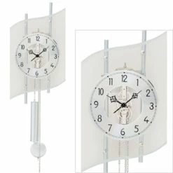 Top 10 ⌛ AMS 306 Wanduhr Mit Pendel Mechanisch Silbern Pendeluhr 💯 -Günstiges Ams Geschäft unnamed file 633