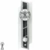 Blitzangebot ⌛ AMS 5217 Wanduhr Funk Funkwanduhr Mit Pendel Silbern Pendeluhr Glas Und Schiefer 🎁 -Günstiges Ams Geschäft unnamed file 646
