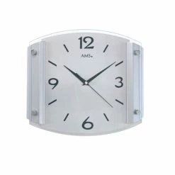 Brandneu 🎁 AMS Funk-Wanduhr, Funkwerk, 30x26x5cm, 5938 🌟