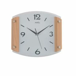Brandneu 🎁 AMS Funk-Wanduhr, Funkwerk, 30x26x5cm, 5938 🌟 -Günstiges Ams Geschäft unnamed file 659