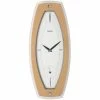 Schlussverkauf 😍 AMS 9357 Wanduhr Quarz Analog Holz Buche Farben Mit Glas 🔥