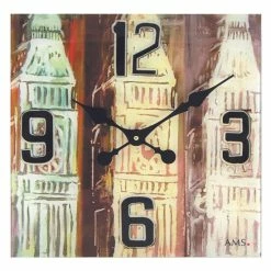 Bestes Angebot 🤩 AMS Quarz-Wanduhr, Quarzwerk, 40x40x4cm, 9489 🔥