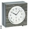 Blitzangebot 🔔 AMS 5154 Tischuhr Funk Holz Optik Mit Aluminium 🥰