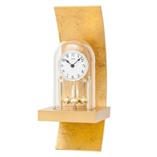 Großhandel 🌟 AMS 7443 Wanduhr Mit Drehpendel Wand-Jahresuhr Drehpendeluhr Quarz Golden 🧨 3 Großhandel 🌟 AMS 7443 Wanduhr Mit Drehpendel Wand-Jahresuhr Drehpendeluhr Quarz Golden 🧨