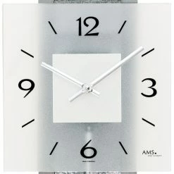 Bestpreis ❤️ AMS 7472 Wanduhr Quarz Mit Pendel Pendeluhr Holz-Rückwand Mit Stein-Vorlage ❤️ -Günstiges Ams Geschäft unnamed file 797