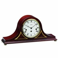 Bestpreis 👍 AMS 2190/8 Tischuhr, Gehäuse Mahagoni, Gewölbte Glaslünette 🔥