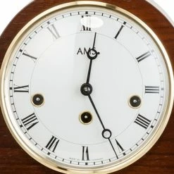 Neu 🛒 AMS 2193/1 Tischuhr Kaminuhr Mechanisch Holz Nussbaum Farben 🎁